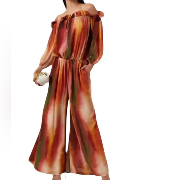 Misa Los Angles Surya Ombre Stripe Wide Leg Jumpsuit Size XS NWT - Picture 16 of 16